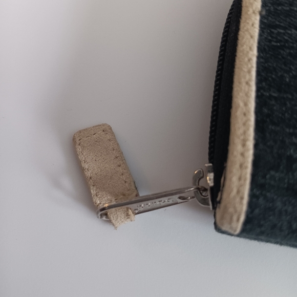 Mudd Denim Floral Butterfly Embroidered Zip Around Wallet Y2K Vintage - Picture 4 of 7